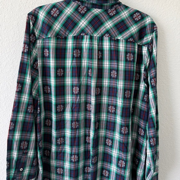 Talbots Green and Blue Plaid Button Down Shirt - Picture 8 of 10
